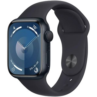 Умные часы Apple Watch Series 9, Midnight Aluminium Case, 41mm, GPS, Midnight Sport Band - S/M (MR8W3QI/A)