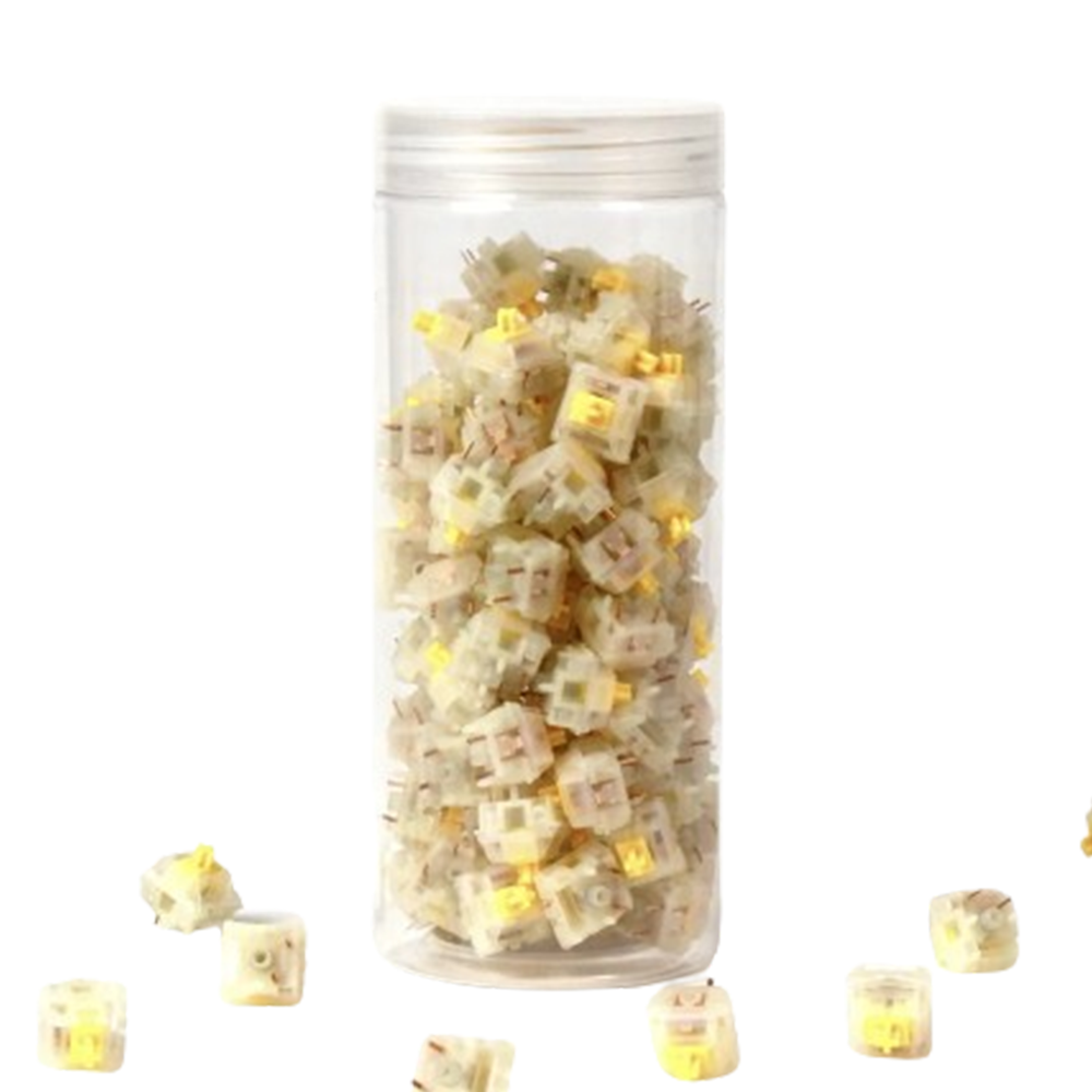 Keykaplar Keychron Gateron Cap V2 Milky Yellow 110 pcs