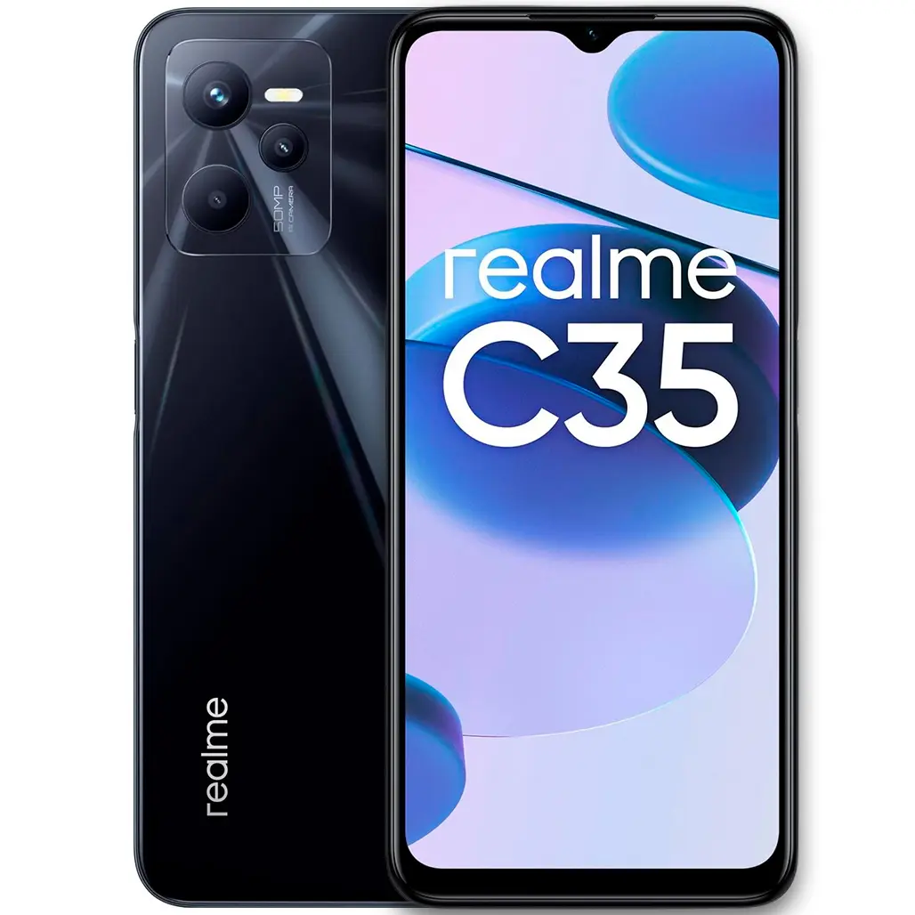 Realme C35, Glowing Black, 4/128 GB