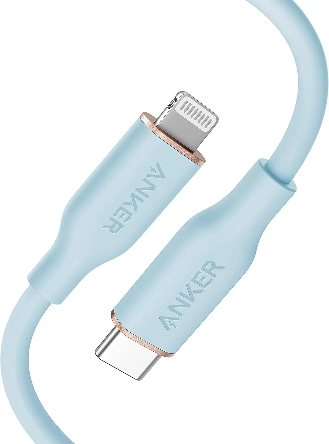 Kabel Anker PowerLine III Flow Type-C / Lightning 0.9m Misty Blue
