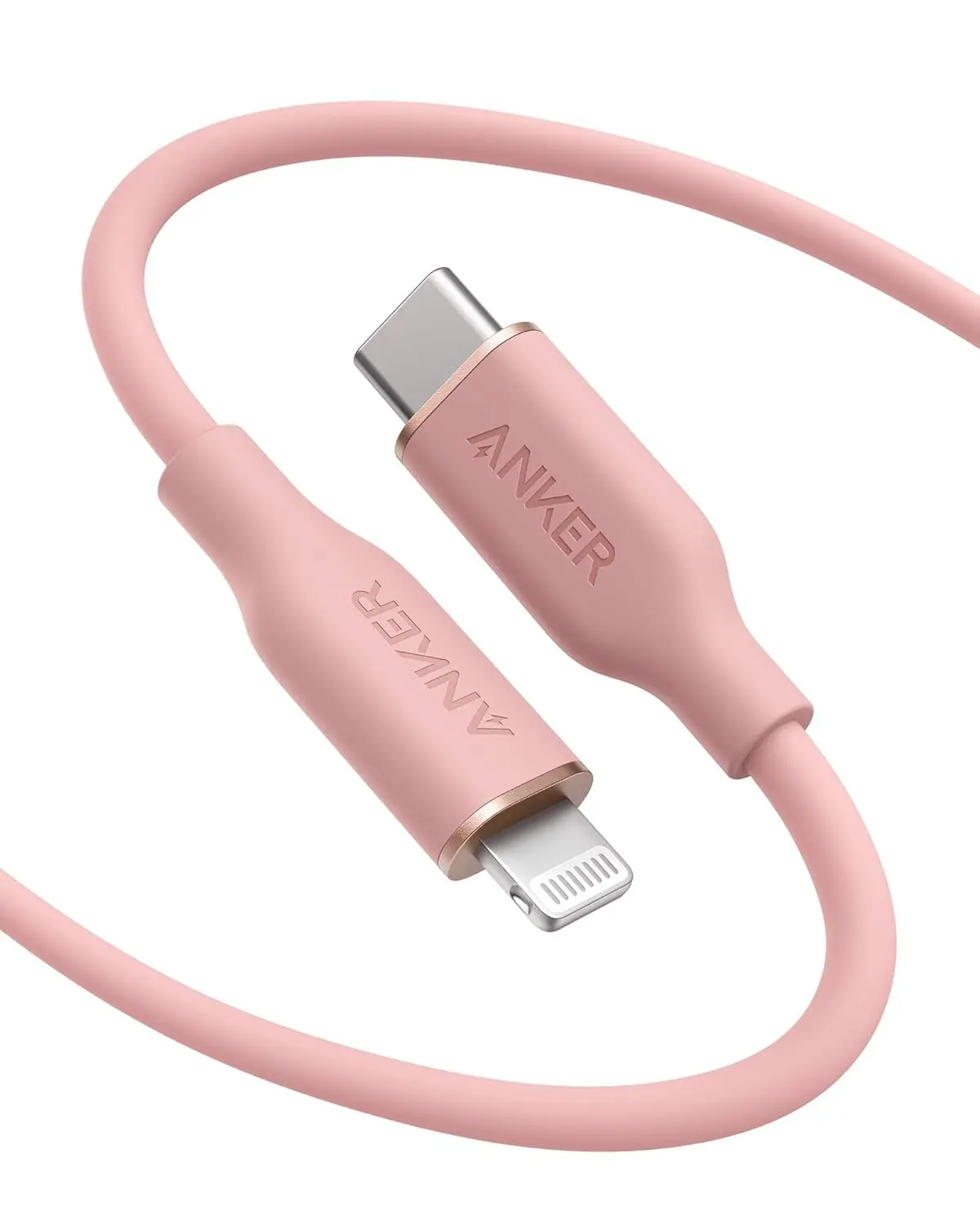 Кабель Anker PowerLine III Flow Type-C / Lightning 0.9m Pink