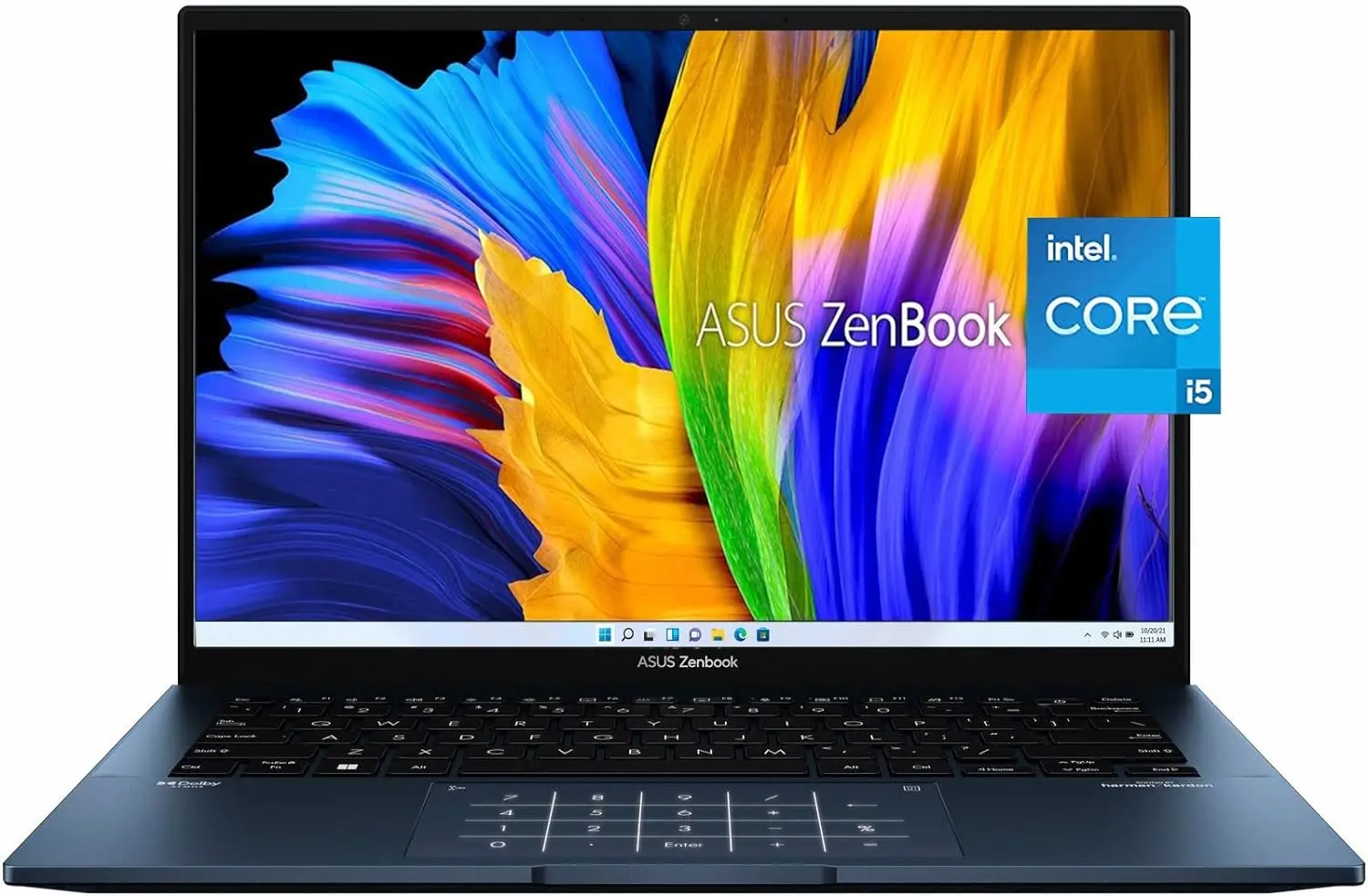 Ноутбук ASUS Zenbook 14 OLED UX3402ZA-KM018W / i5-1240P / DDR4 8GB / SSD 512GB / OLED WQXGA 14" Ponder Blue