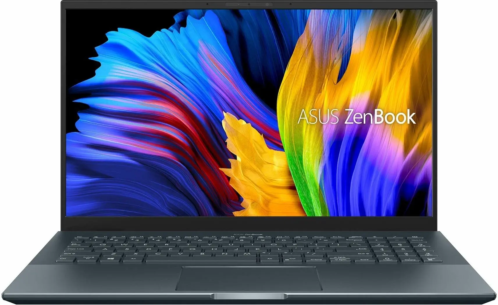 Ноутбук ASUS Zenbook Pro 15 OLED UM535QE-KY328 / R7-5800H / DDR4 16GB / SSD 512GB / RTX 3050 Ti 4GB / OLED 15.6" Pine Grey