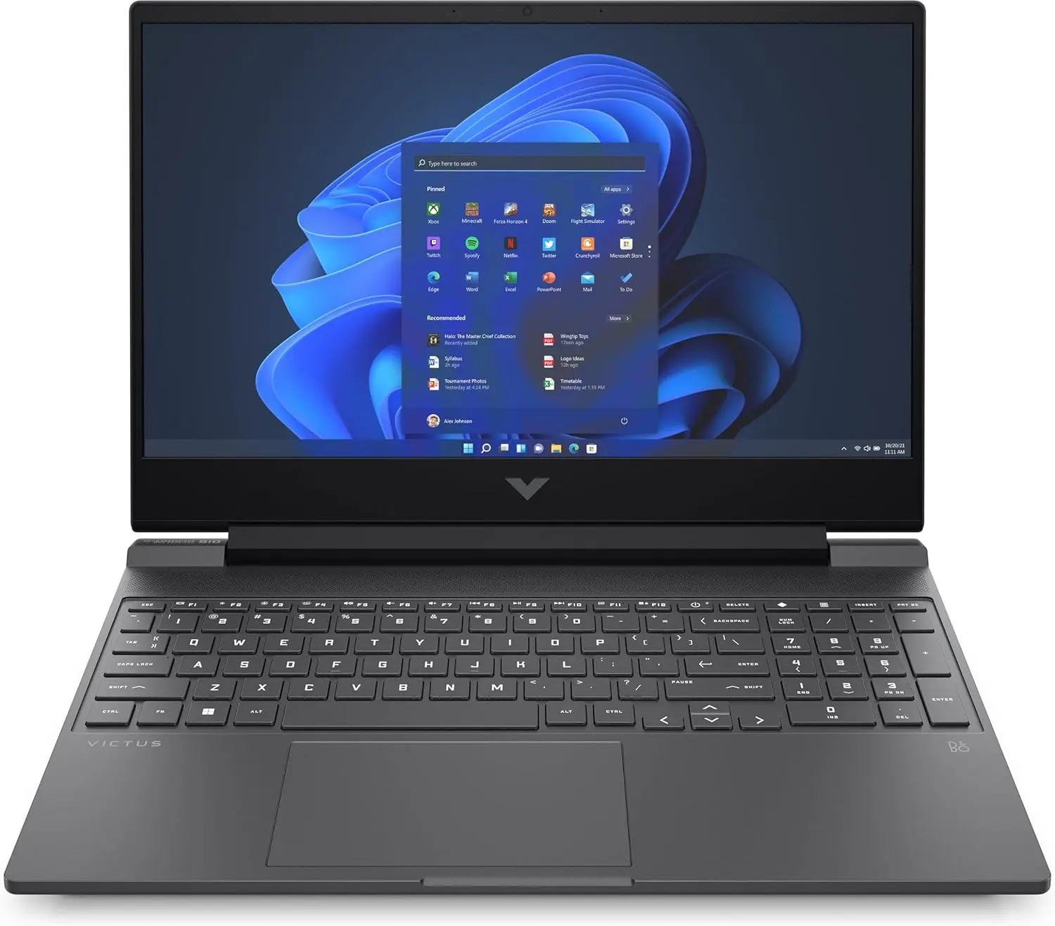 Ноутбук HP Victus 15-fb1005ci / R5-7535HS / DDR5 8GB / SSD 512GB / RTX 2050 4GB / 15.6" Mica Silver