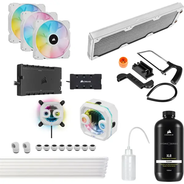 Кастомная система охлаждения Corsair HYDRO X iCUE XH303i RGB PRO White