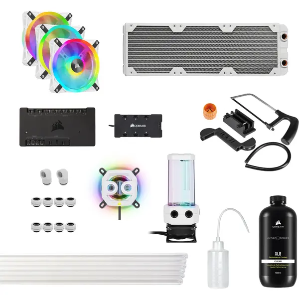 Кастомная система охлаждения Corsair HYDRO X iCUE XH305i RGB PRO White