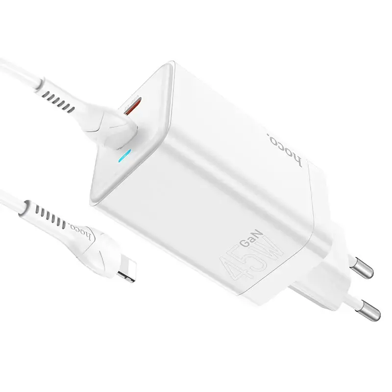 Сетевое зарядное устройство Hoco N23 Type-C / Lightning