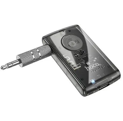 Aux adapteri Hoco E66 Transparent Discovery Edition Black