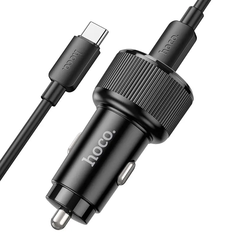Avtomobil zaryadlovchi Hoco NZ14B Guerrero 50W Black