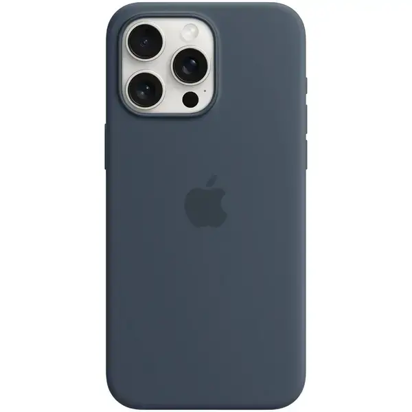 Silikon qopqoq MagSafe iPhone 15 Pro Max Storm Blue