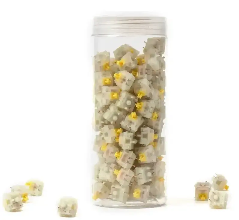 Keykaplar Keychron Gateron KS-3 Milky Pro Yellow 110pcs [G93]
