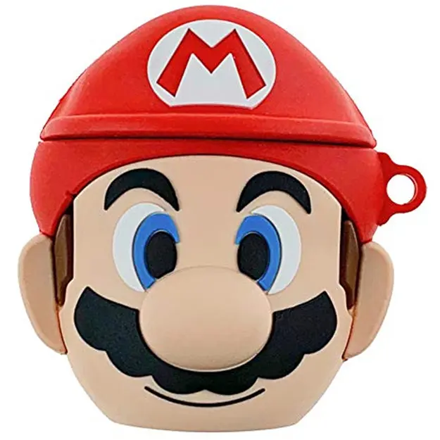 Чехол для кейса от наушников Apple Airpods 2/2 Mario