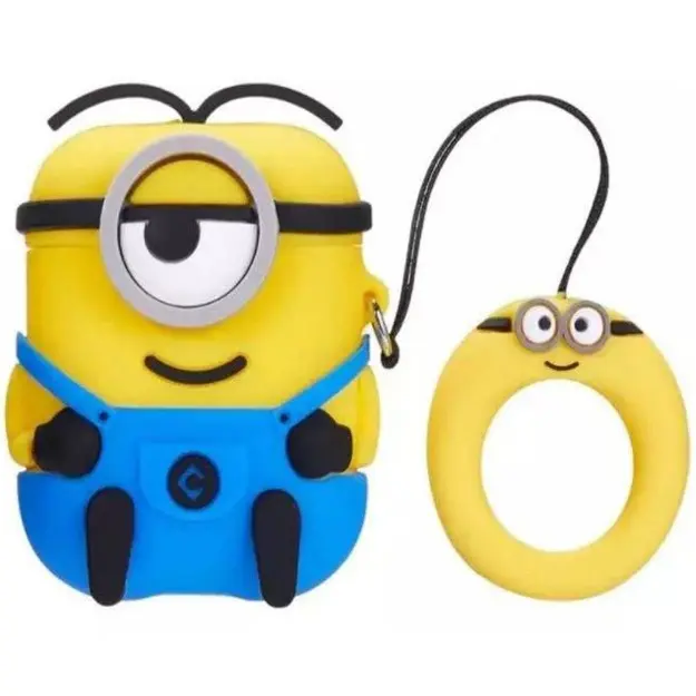 Чехол для кейса от наушников Apple Airpods 2/2 Minion