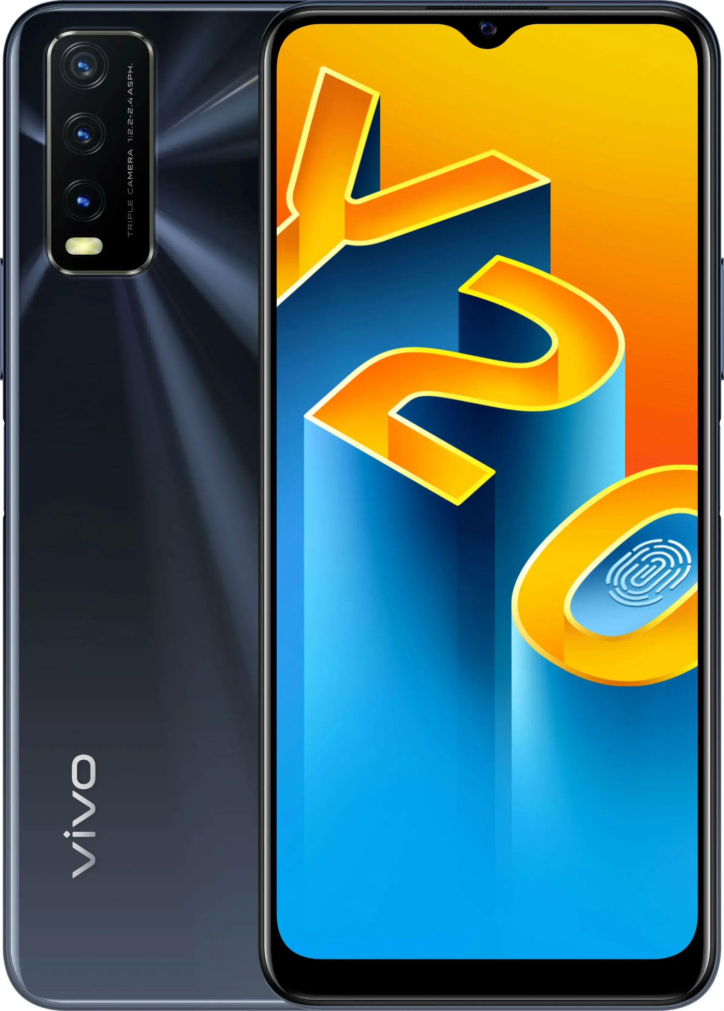 Vivo Y20, Black, 4/64 GB