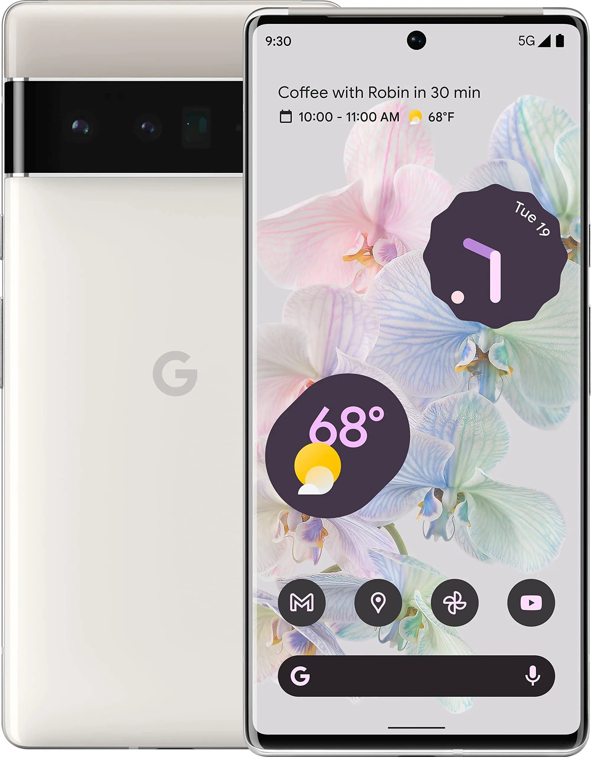 Google Pixel 6 Pro, Cloudy White, 12/128 GB