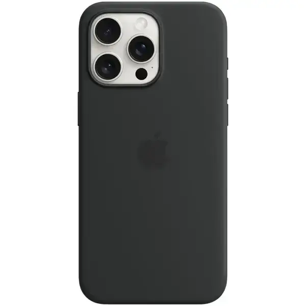 Silikon qopqoq MagSafe iPhone 15 Pro Black