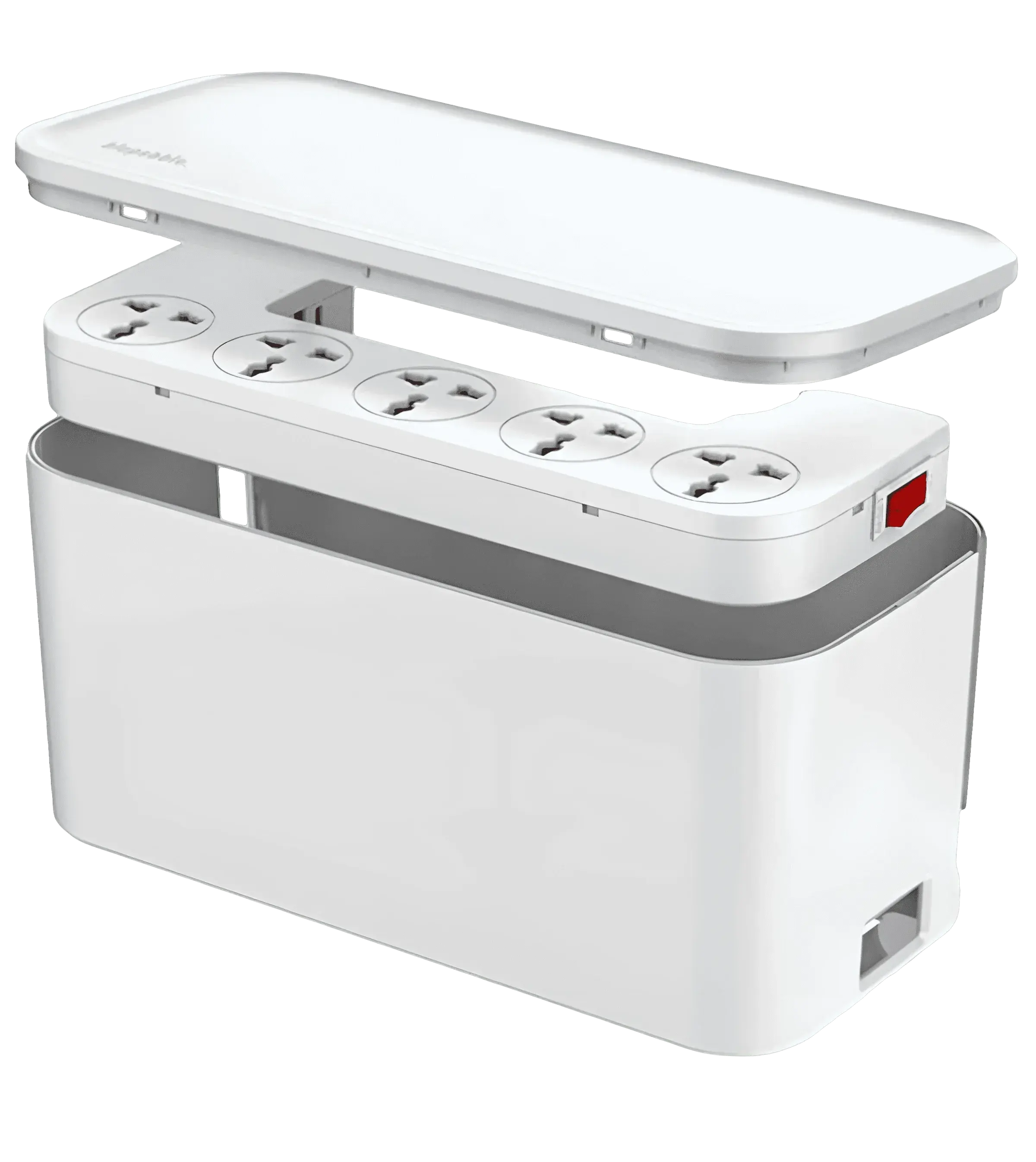 Кабельный органайзер Blupebble Power Box Cable Management 2500W White