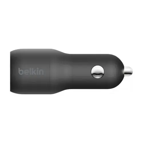 Автомобильное зарядное устройство Belkin Car Charger (18W) Power Delivery Port USB-C, (12W) USB-A, black (F7U100BTBLK)