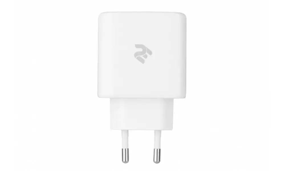 2E Wall Charger 3xUSB GaN 65W quvvatlash moslamasi, oq