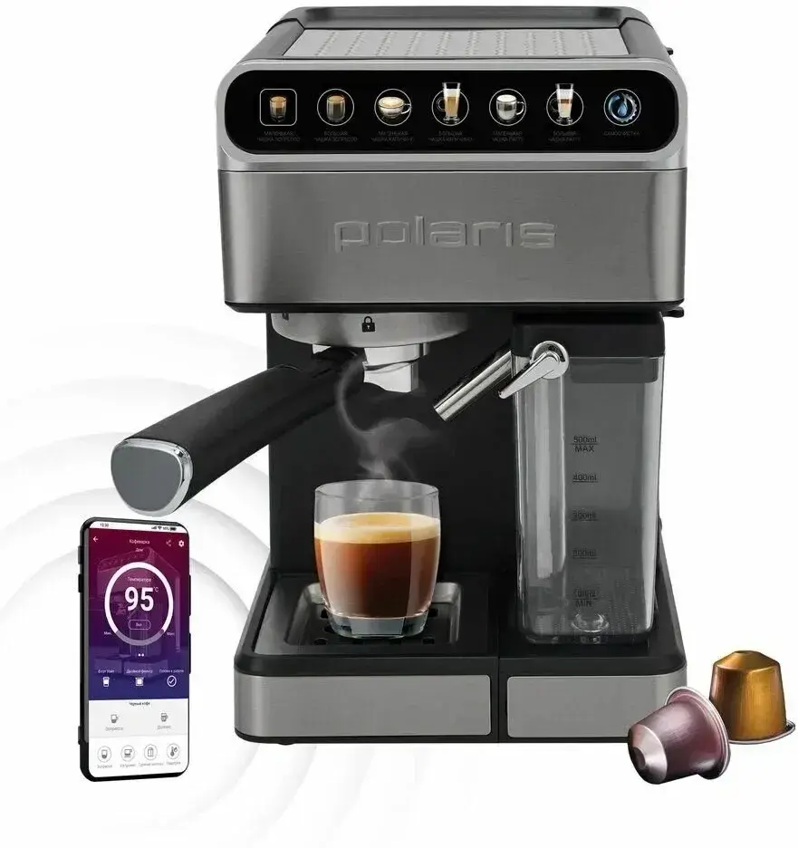 Qahva qaynatgich Polaris PCM 1540 WIFI IQ Home