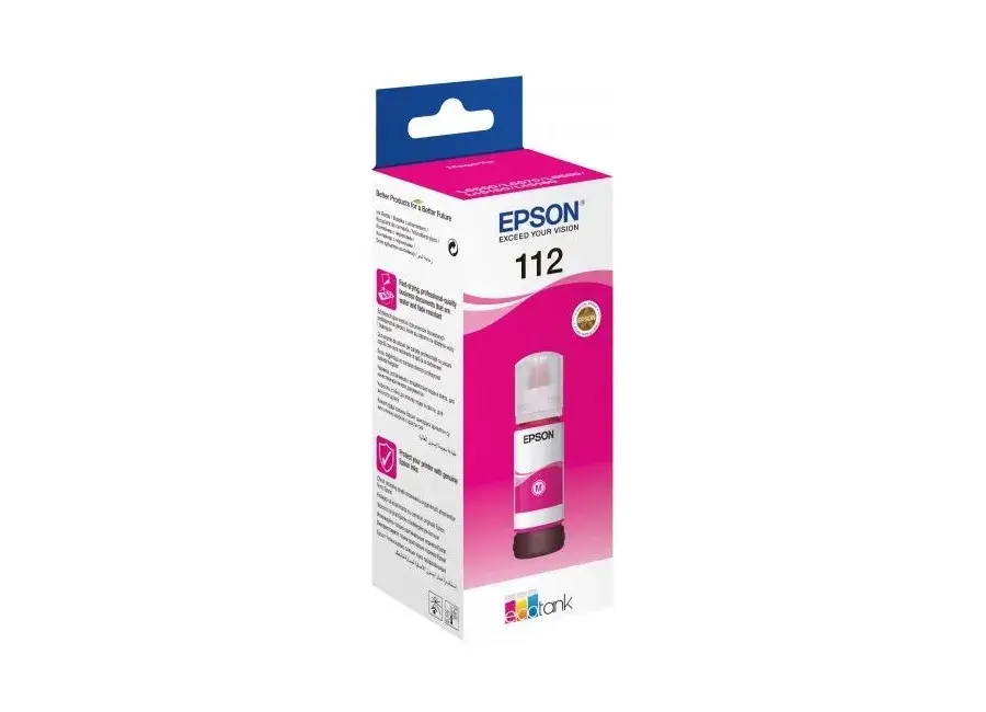 Siyoh Epson, Magenta, 112 EcoTank Ink Bottle (C13T06C34A)