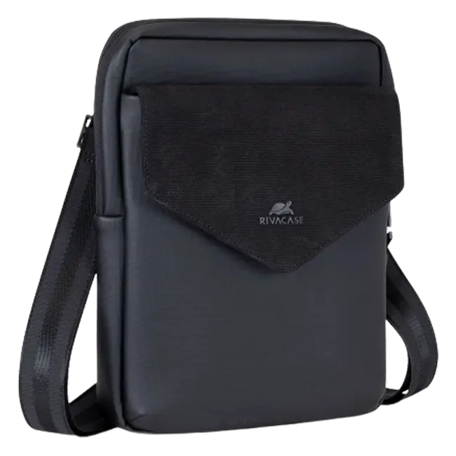 RIVACASE 8511 black 11″ Canvas Crossbody bag / 6