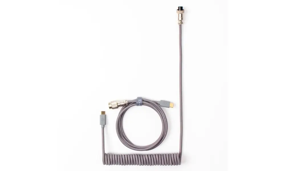 Кабель aviator Type-A/Type-C Keychron Coiled Cable Grey