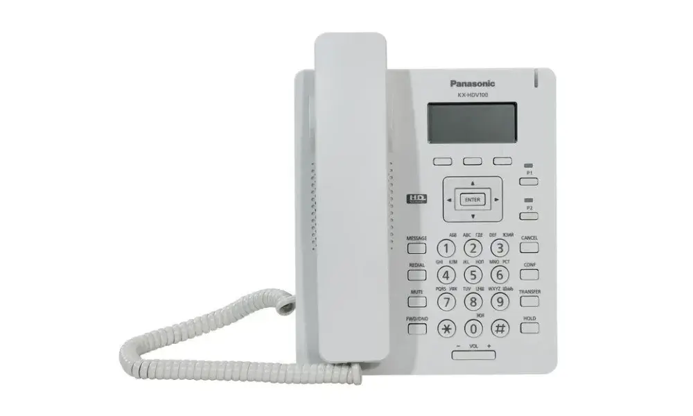 VoIP-телефон Panasonic KX-HDV100 белый