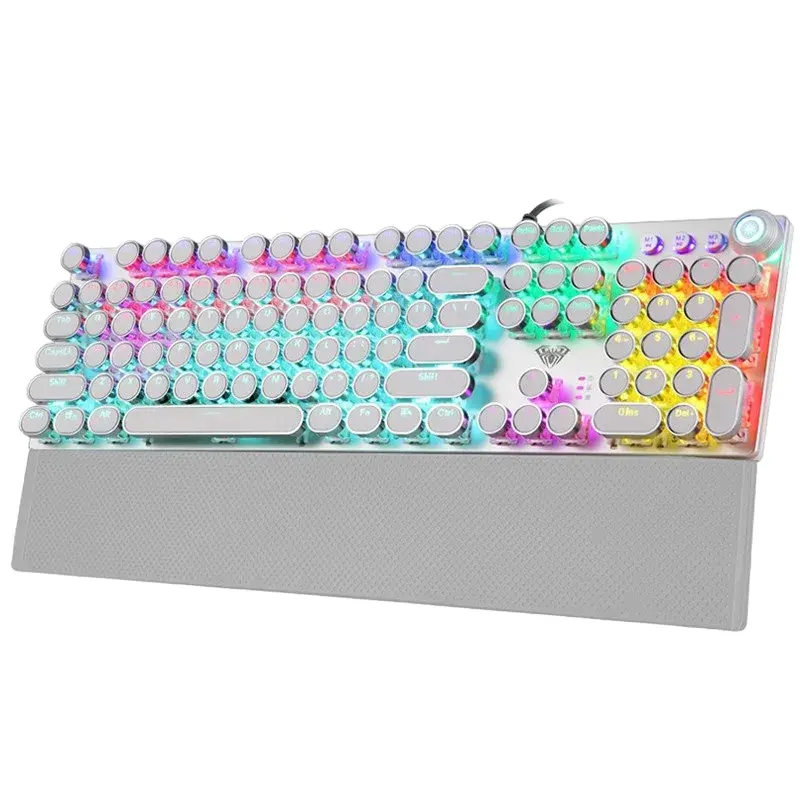 Klaviatura AULA F2088 White Mechanical