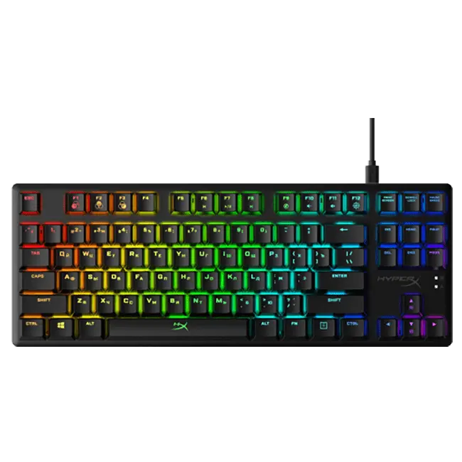 Клавиатура HyperX Alloy Origins Core TKL HyperX Linear Blue Switches RU