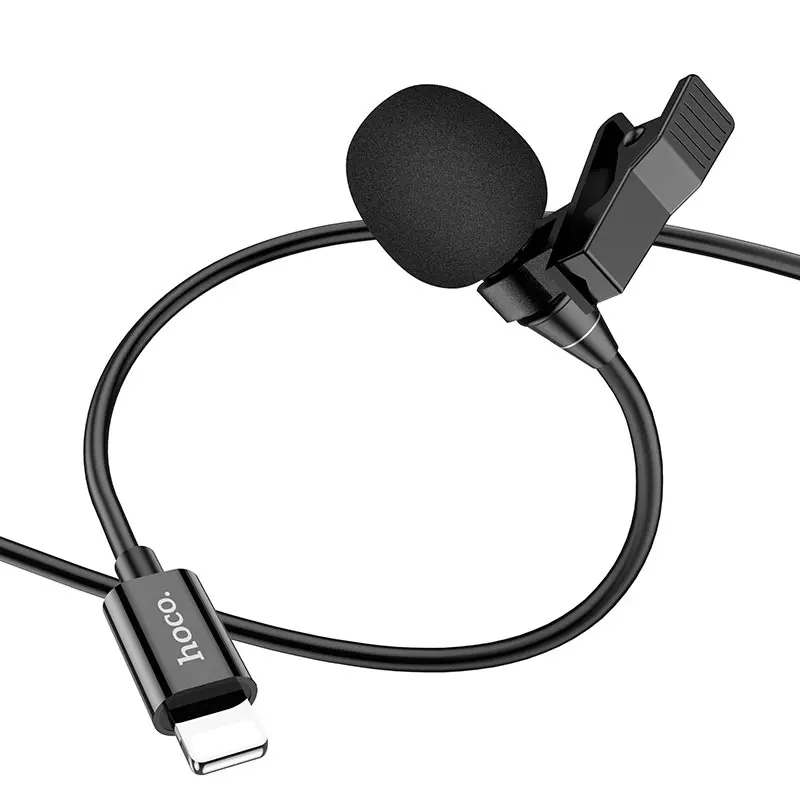 Mikrofon Hoco L14 Lightning Black