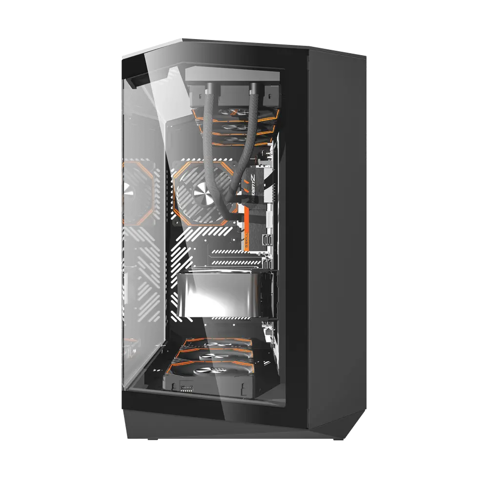 Oʻyin kompyuteri AMD Ryzen™ 7 Raphael 7800X3D 64GB DDR5 SSD 1TB RTX 4070 Super 12GB DarkFlash DY470 Pro korpusi qora
