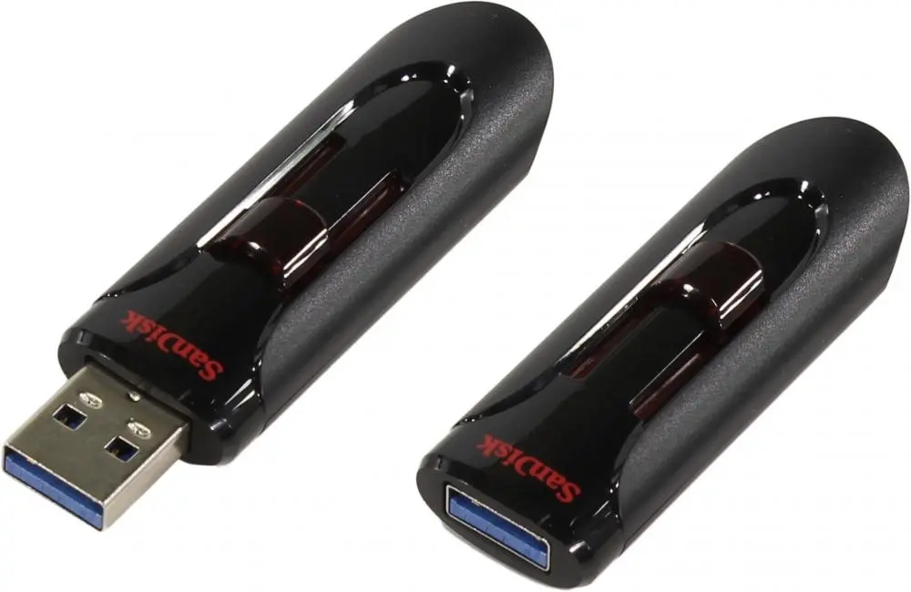 USB flesh haydovchi SanDisk Cruzer Glide 64 GB Black