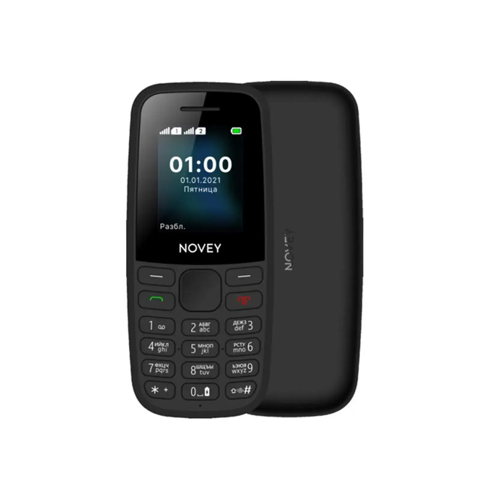 Сотовый телефон Novey 100, Black