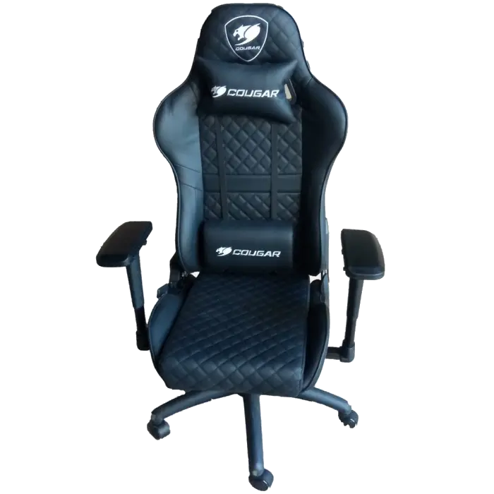 Cougar Armor ONE+ oʻyin oʻrindigʻi qora/toʻq sariq