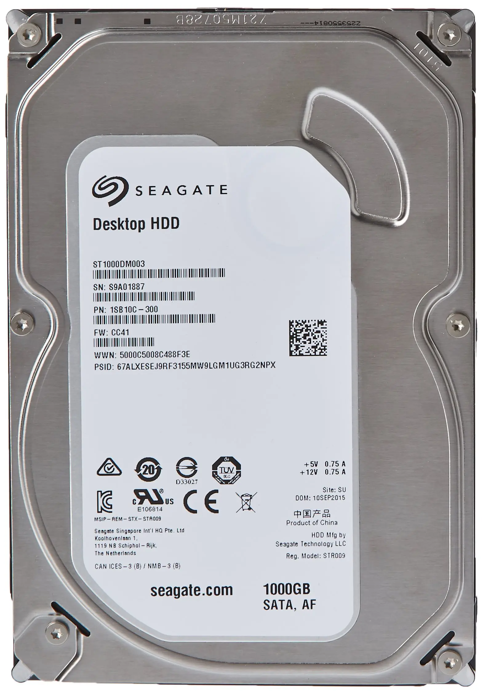 Qattiq disk Seagate HDD 1TB 3.5