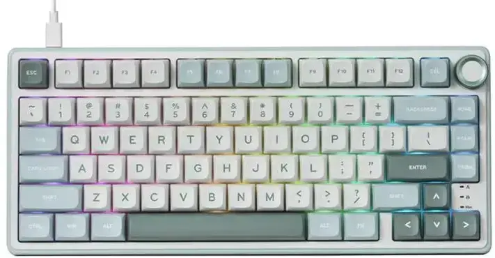 Клавиатура ROYAL, Silver, KLUDGE R75 Sky Cyan K