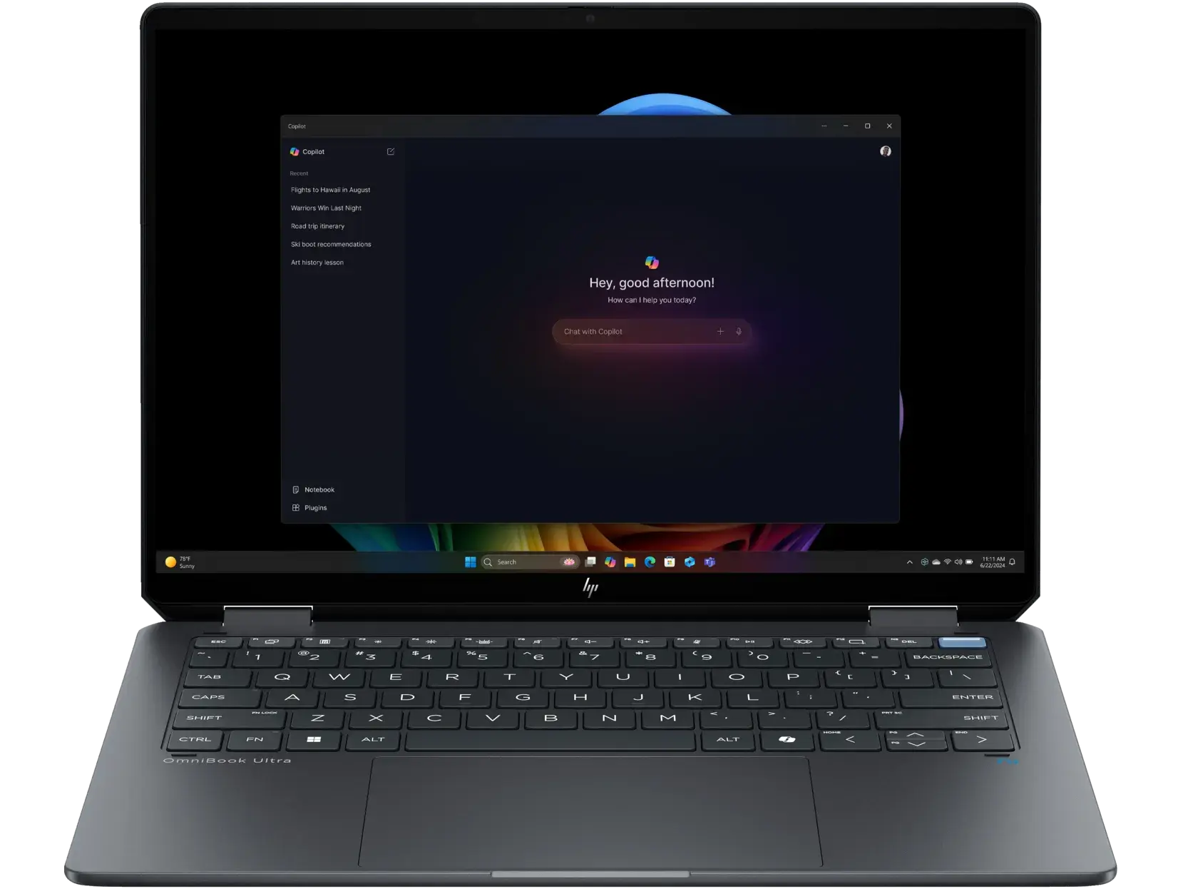 Noutbuk HP OmniBook Ultra Flip x360 14-fh0042TU / ultra 7-256V / DDR5 16GB / SSD 1TB / OLED 14" Eclipse Gray