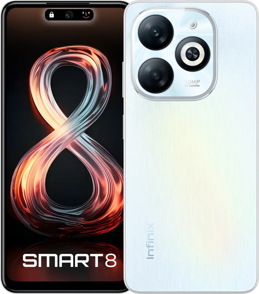 Infinix Smart 8, Galaxy White, 2/64 GB