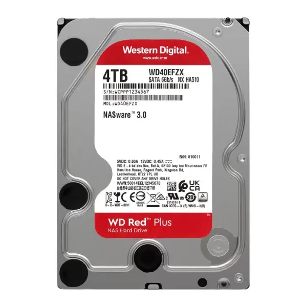 Qattiq disk HDD Western Digital Red Plus 4TB [WD40EFZX]
