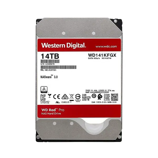 Жесткий диск HDD 14Tb Western Digital Red PRO WD141KFGX, SATA III