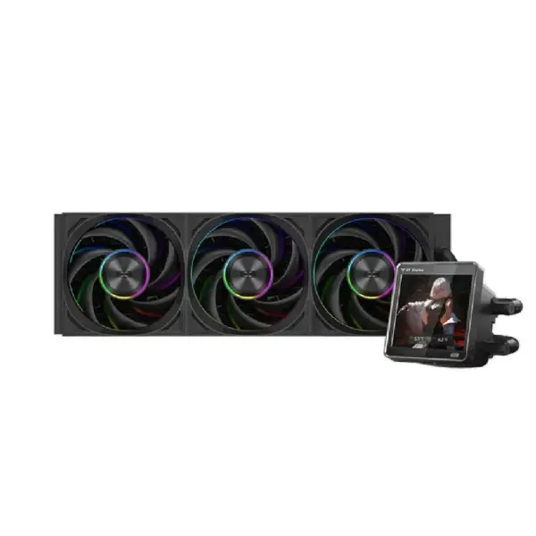 Suyuqlik bilan sovitish tizimi PCCooler DT360 ARGB Display Black