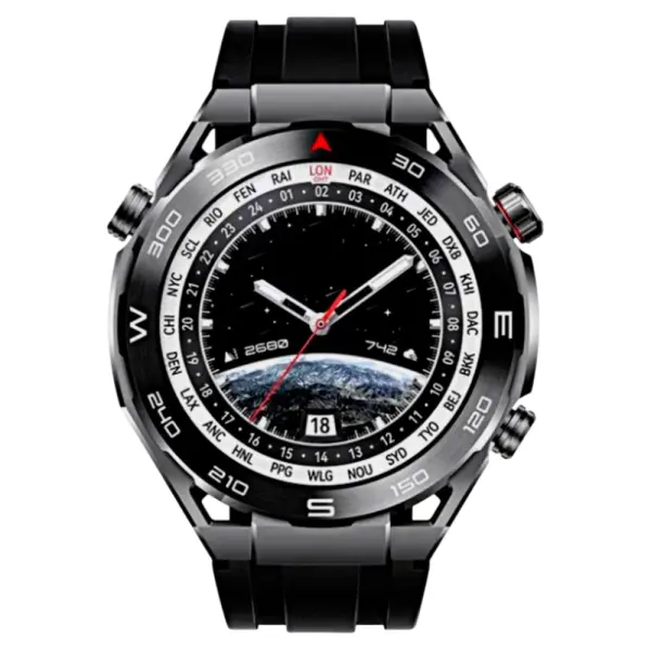Смарт-часы Huawei Watch Ultimate 46 мм, Black, Rubber Strap