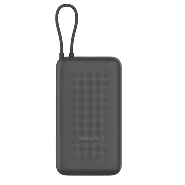 Портативный аккумулятор Xiaomi Power Bank 20000 mAh (Integrated Cable) Dark Gray