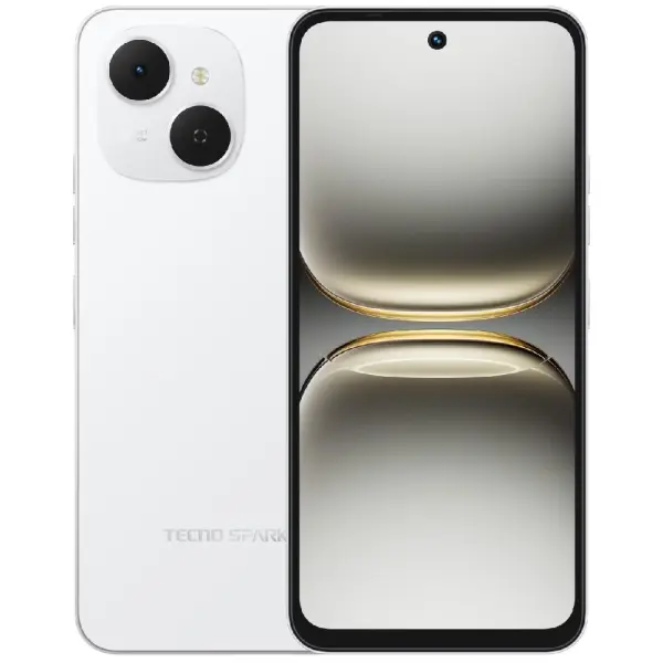 Tecno Spark 40C KM4k, Veil White, 4/128 GB