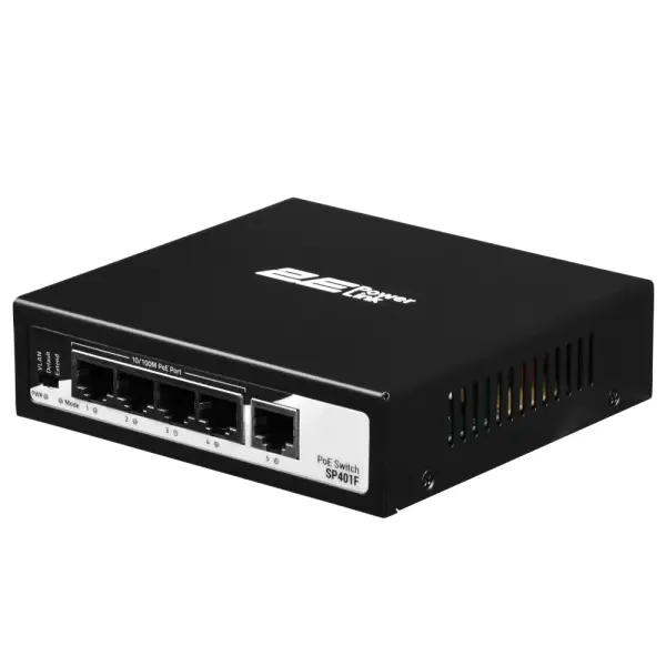 Неуправляемый коммутатор 2E PowerLink SP401F 5xFE (4x FE PoE, 1xFE Uplink, 50W)