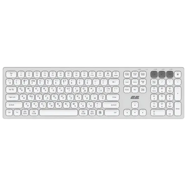 Беспроводная клавиатура 2E KS270 Silver-White