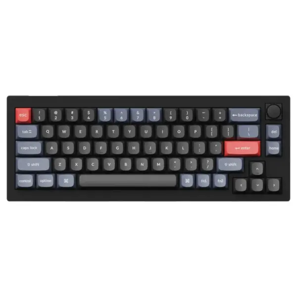 Klaviatura Keychron V2 QMK Knob RGB [Keychron K PRO Blue] HotSwap Frosted Black