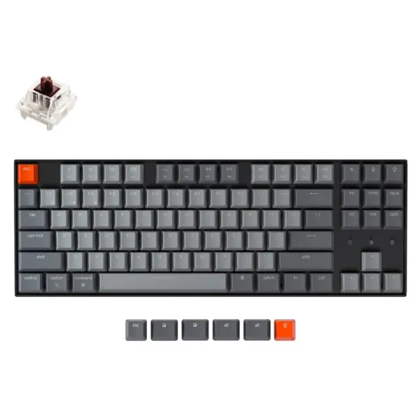 Клавиатура Keychron K8 [Gateron Brown] White LED RU
