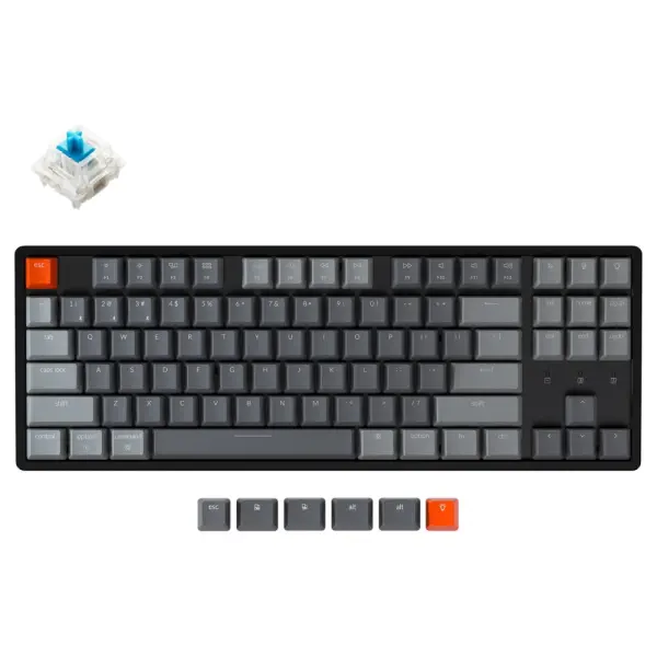 Клавиатура Keychron K8 [Gateron Blue] White LED RU